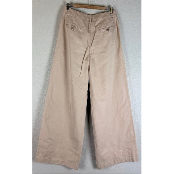 Madewell NWT Harlow Wide-Leg Pant Beige, size 8 - Picture 5 of 12